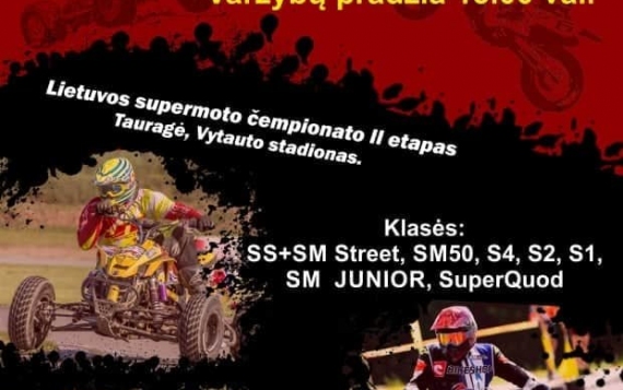 Tauragėje Supermoto čempionato ir taurės etapas.